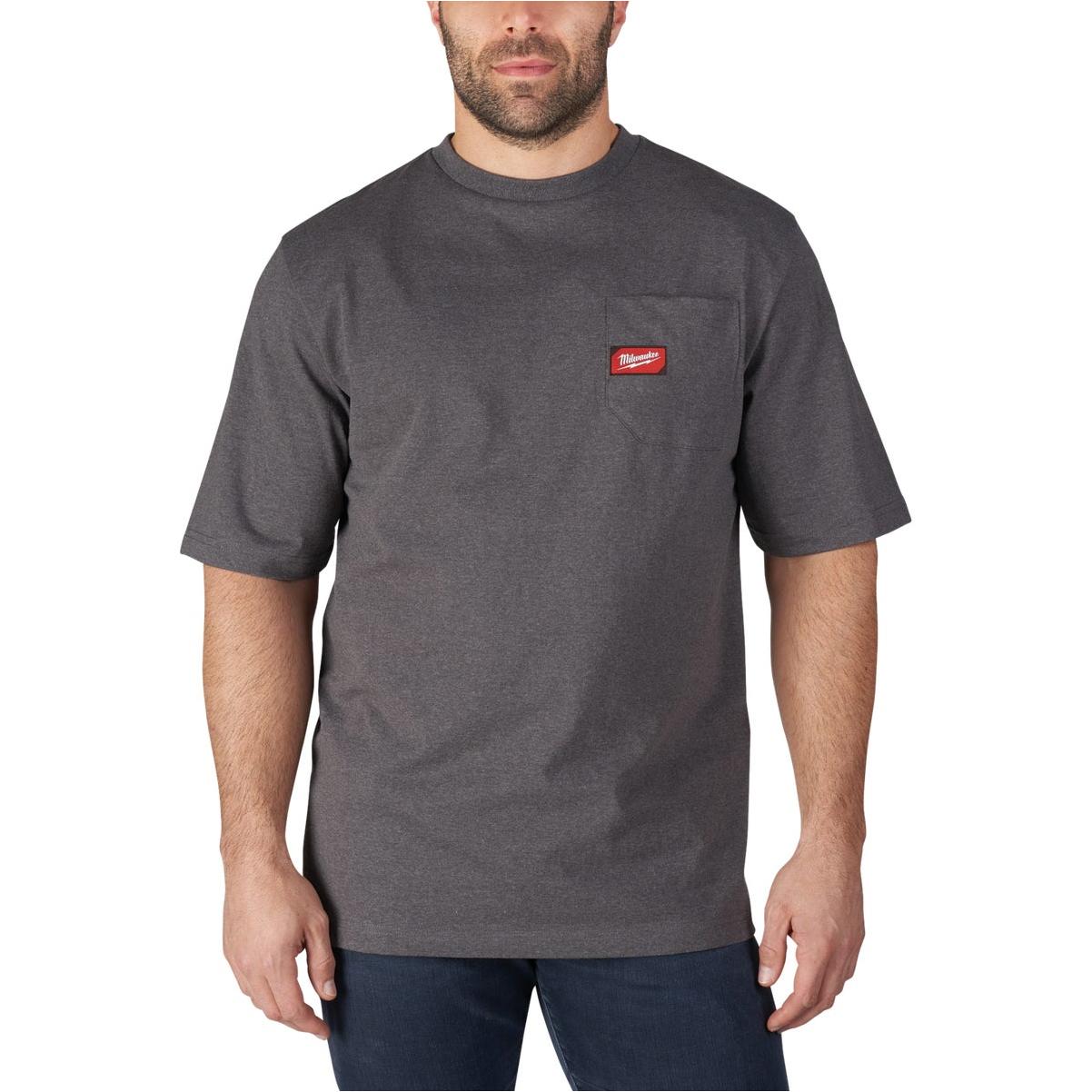 Milwaukee 2XL Gray Short Sleeve Men's 