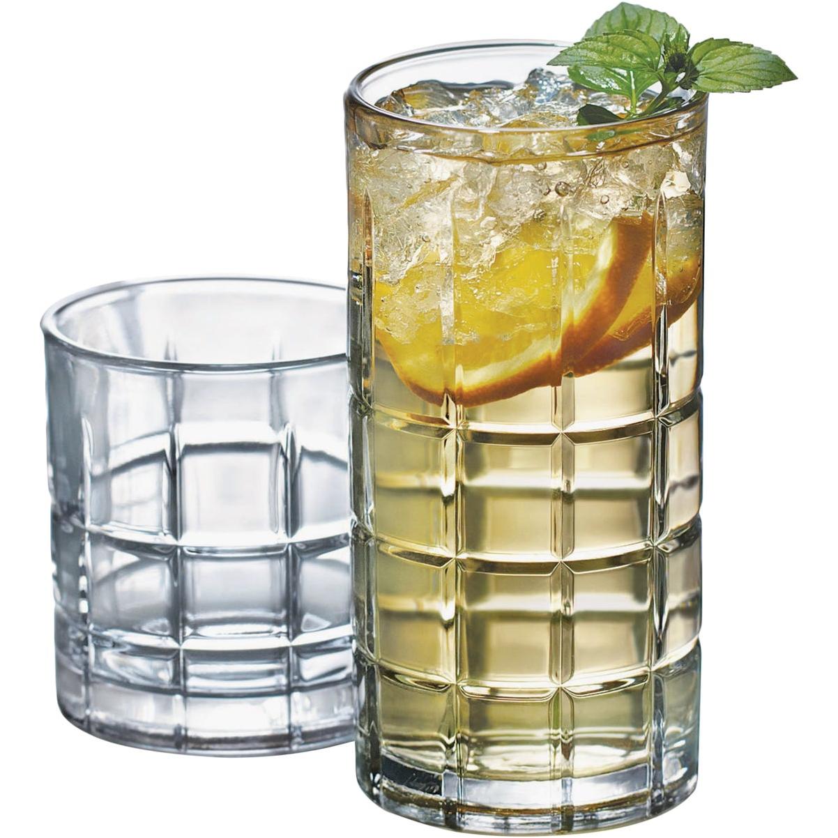 Crystalia Philadelphia Highball Glasses, Set of 6