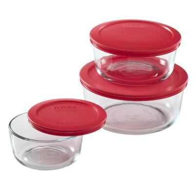 Snapware Total Solution 4-Cup Round Pyrex Glass Storage Container with Lid  - Farmers Building Supply