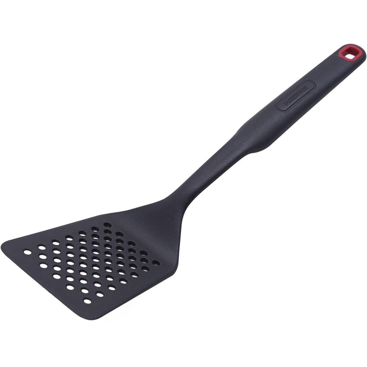 OXO Softworks Square Turner Slotted Nylon Cooking Utensil Spatula Black,  3-Pack