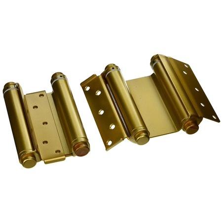 Ultra Hardware 6' Heavy Duty Brass Double Action Spring Hinges for Door (Set of 2)