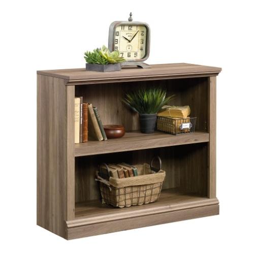 Select Collection 2 Shelf Bookcase In Salt Oak Finish - 29.9" Tall