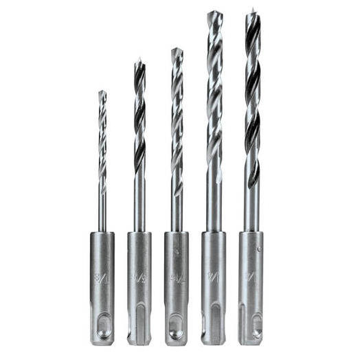Makita B-59243 5 Pc. Assorted SDS-PLUS Drill Bit Set, Metal, Wood
