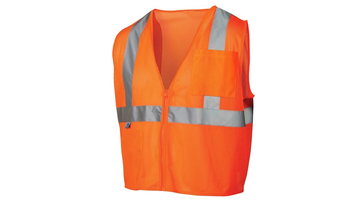 Pyramex Safety RVZ2120L Hi-Vis Orange Safety Vest - Large