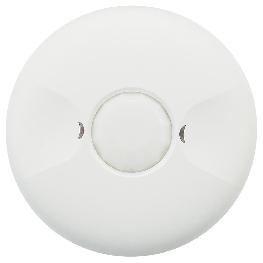 Intermatic IOS Series 5 A Single Pole Ceiling Mount Line Voltage Occupancy Sensor with 360-Degree Coverage Pattern, White