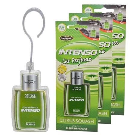 Aroma Intenso Car Vent Perfume Home Office Hanging Air Freshener Long Lasting Citrus Squash