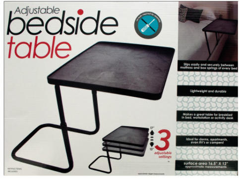Adjustable Bedside Table