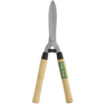 HB Smith 19 in. High Carbon Steel Blade Hedge Shears with Wood Handles