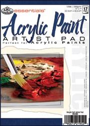 422612 Essentials Acrylic Paint Paper Pad 5 in. x 7 in. -17 Sheets