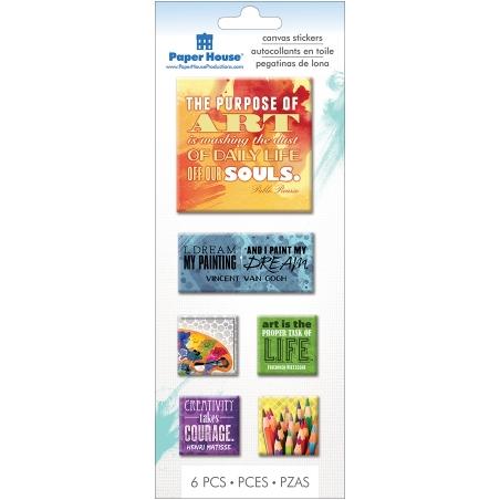 Paper House STCA06E Paper House Canvas Stickers-Artist