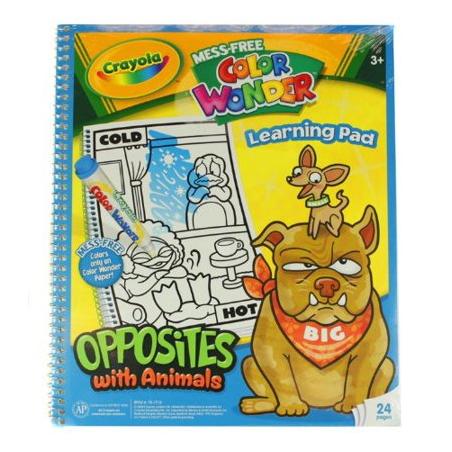 Crayola Mess Free Color Wonder Learning Pad, Opposites With Animals