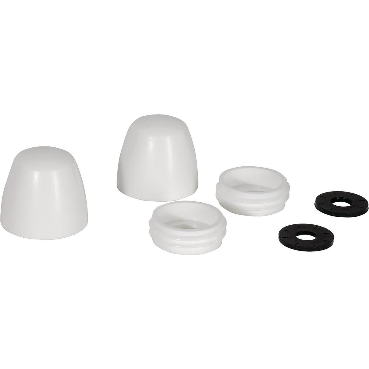 Fluidmaster Secure Cap White Plastic ScrewOn Toilet Bolt Caps (2Pack