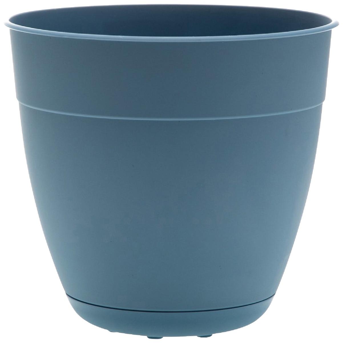 Bloem Ocean Series Dayton 18.2 In. H. x 20 In. Dia. Recycled Ocean Plastic  Ocean Blue Planter