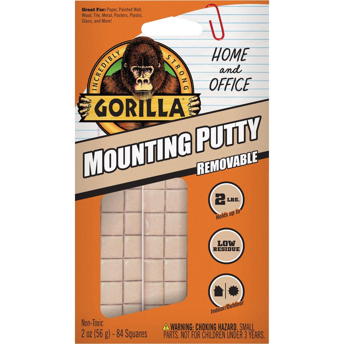 Gorilla Double-Sided Tape, 1.41 x 8 yd, Gray, (Pack of 1)