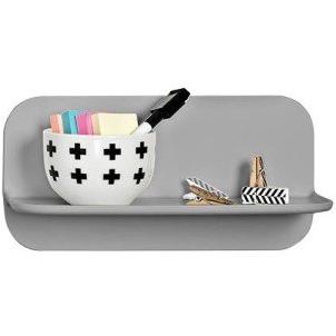 Shelfy Magnetic Storage Shelf - Dark Grey
