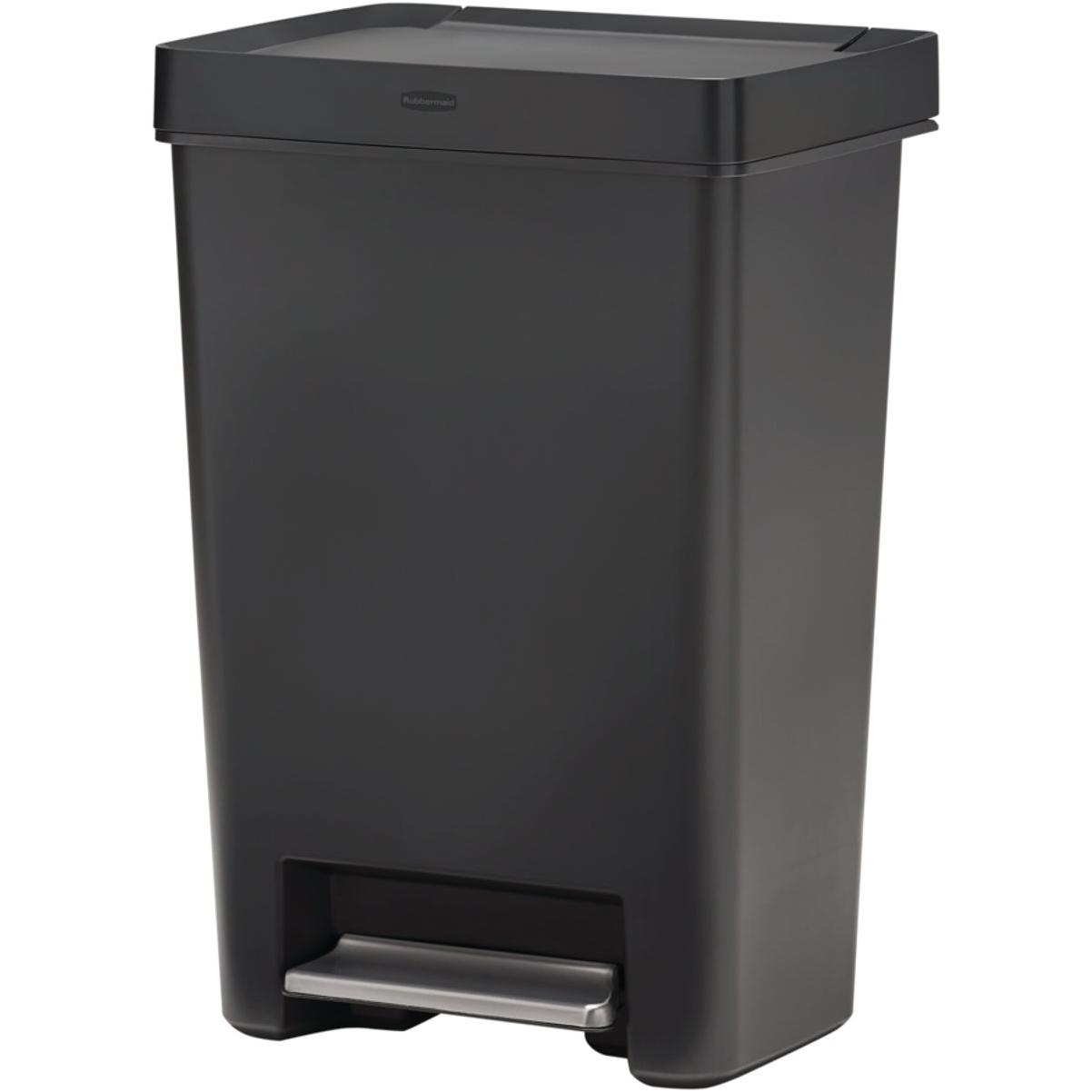 Rubbermaid 13 Gal Step-On Trash Can - Black