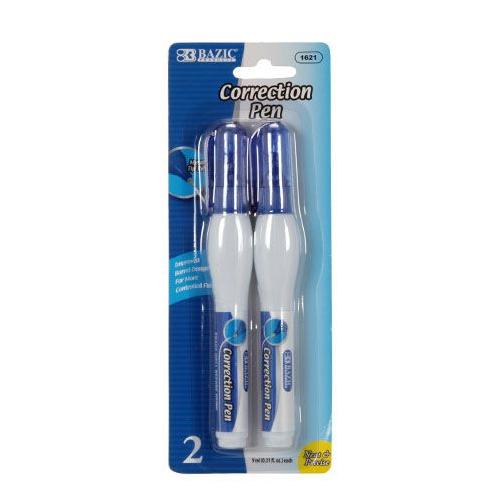 BAZIC 9 ML METAL TIP CORRECTION PEN (2/PACK)