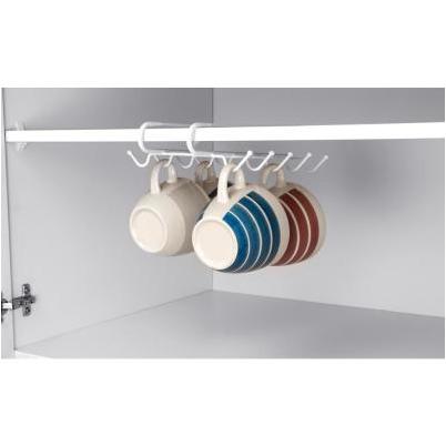 10-Hook White Mug Hook
