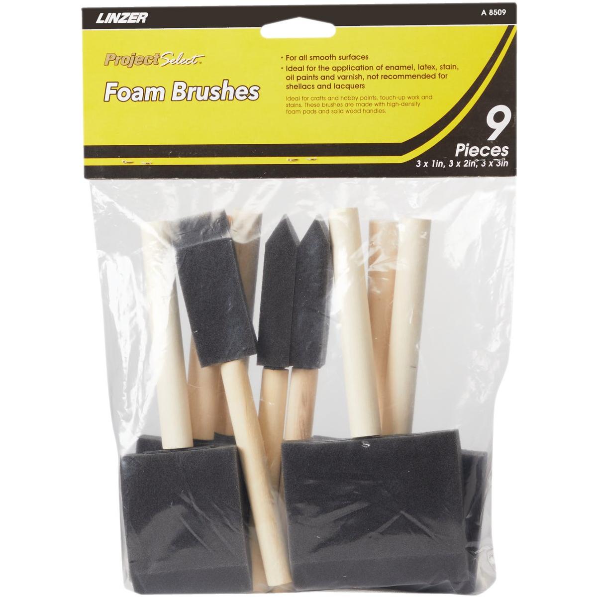 Flat Foam Brush Set