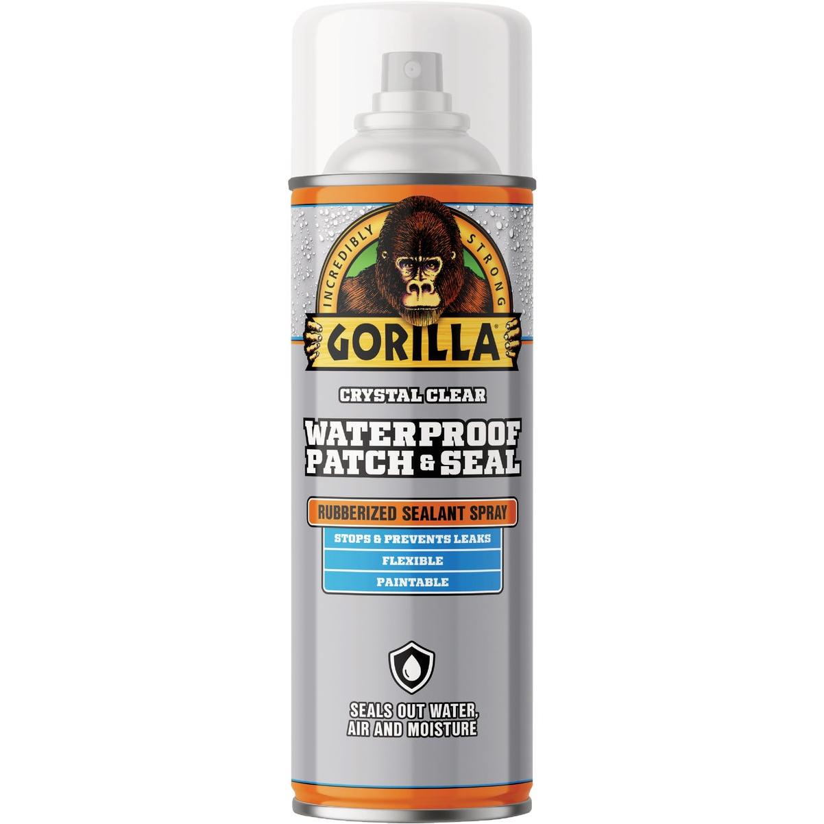 Gorilla Waterproof Caulk and Seal 10-oz Clear Silicone Caulk in