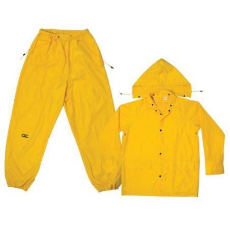 Custom Leathercraft R102M Climate Gear Rain Suit Poly Yellow 3Pc Med