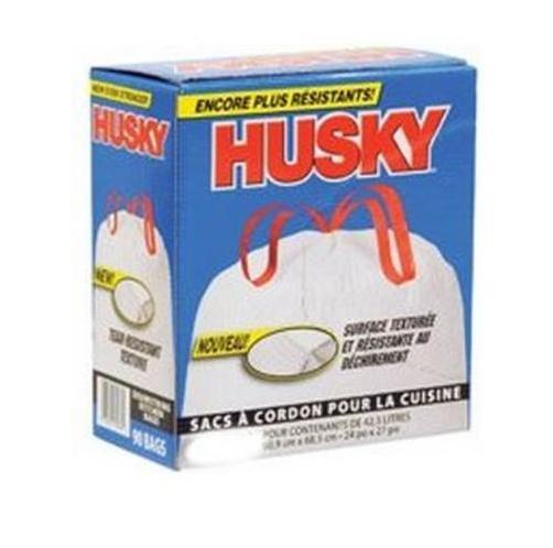 Husky HK13XDSE050W-X1 Kitchen Trash Bag 13 Gal Poly White