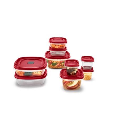 Rubbermaid Modular Food Storage Container, 10 Cup, Racer Red 1776471