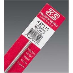 K&S Stainless Steel 1/8 In. O.D. x 1 Ft. Round Tube Stock