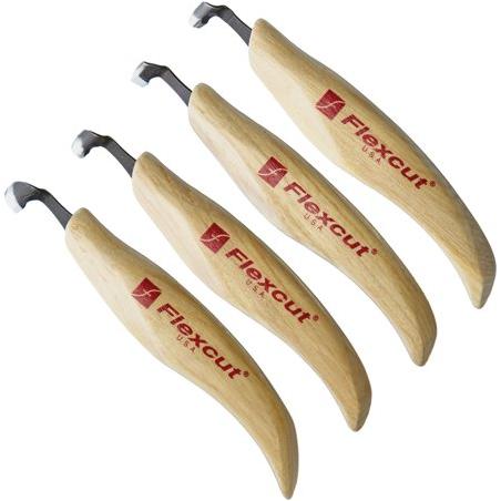 Flexcut Four-Piece Scorp Carving Set (Right Handed)