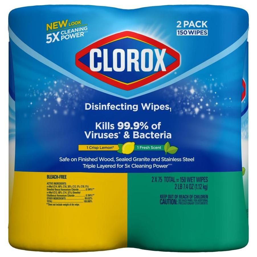 Shop Clorox Disinfecting Wipes 225-Count, Bleach Free Cleaning