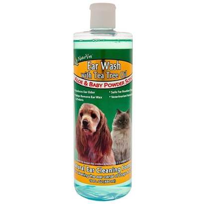 NaturVet Ear Wash with Tea Tree Oil - 4 oz.