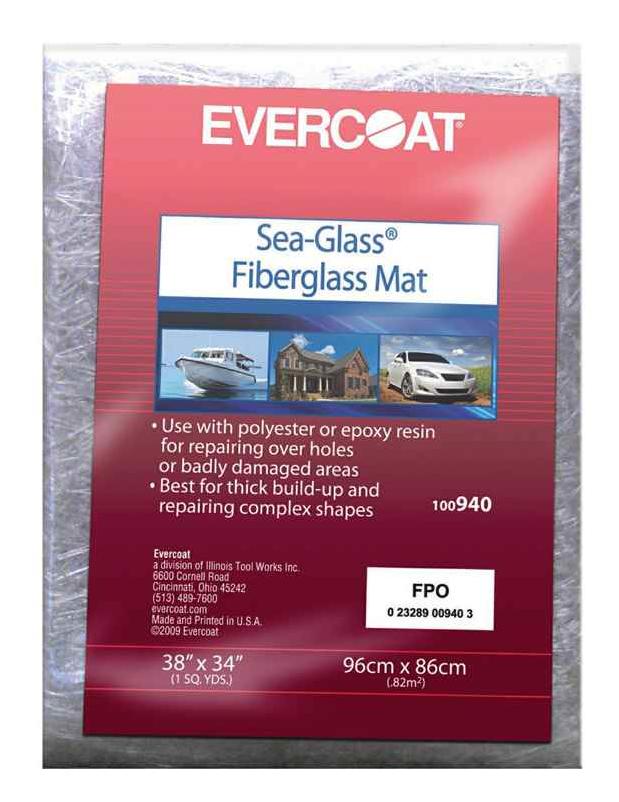EVERCOAT 1.5 oz. 38 in. x 34 in. 100 Fiberglass Material in NonWoven