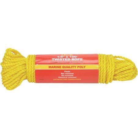Do it Best 3/8 In. x 50 Ft. Assorted Colors Diamond Braided Polypropylene  Packaged Rope