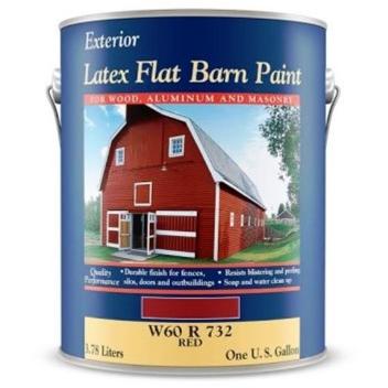 Do it Best Latex Flat Exterior Barn Paint, Red, 1 Gal. W60R00831