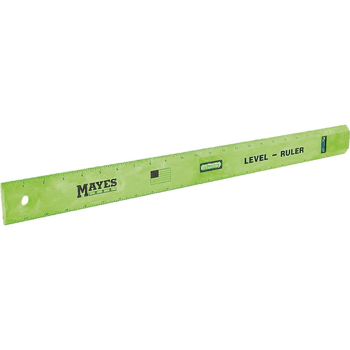 Mayes 24 In. Polystyrene Straight Edge Ruler with Level