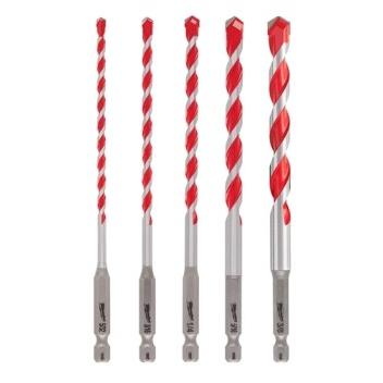 Masonry Drill Bit Set, 5 Piece