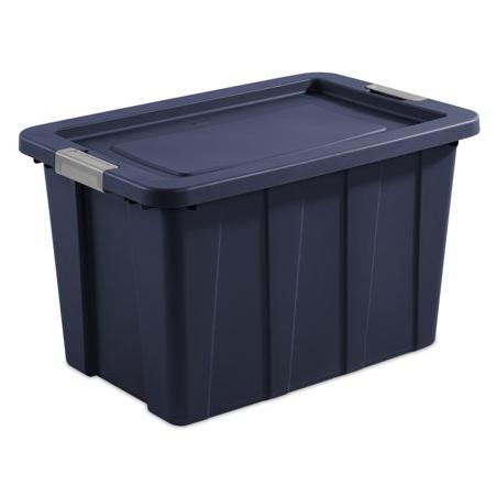 Sterilite 30 gal. Tote Box Titanium Case of 6