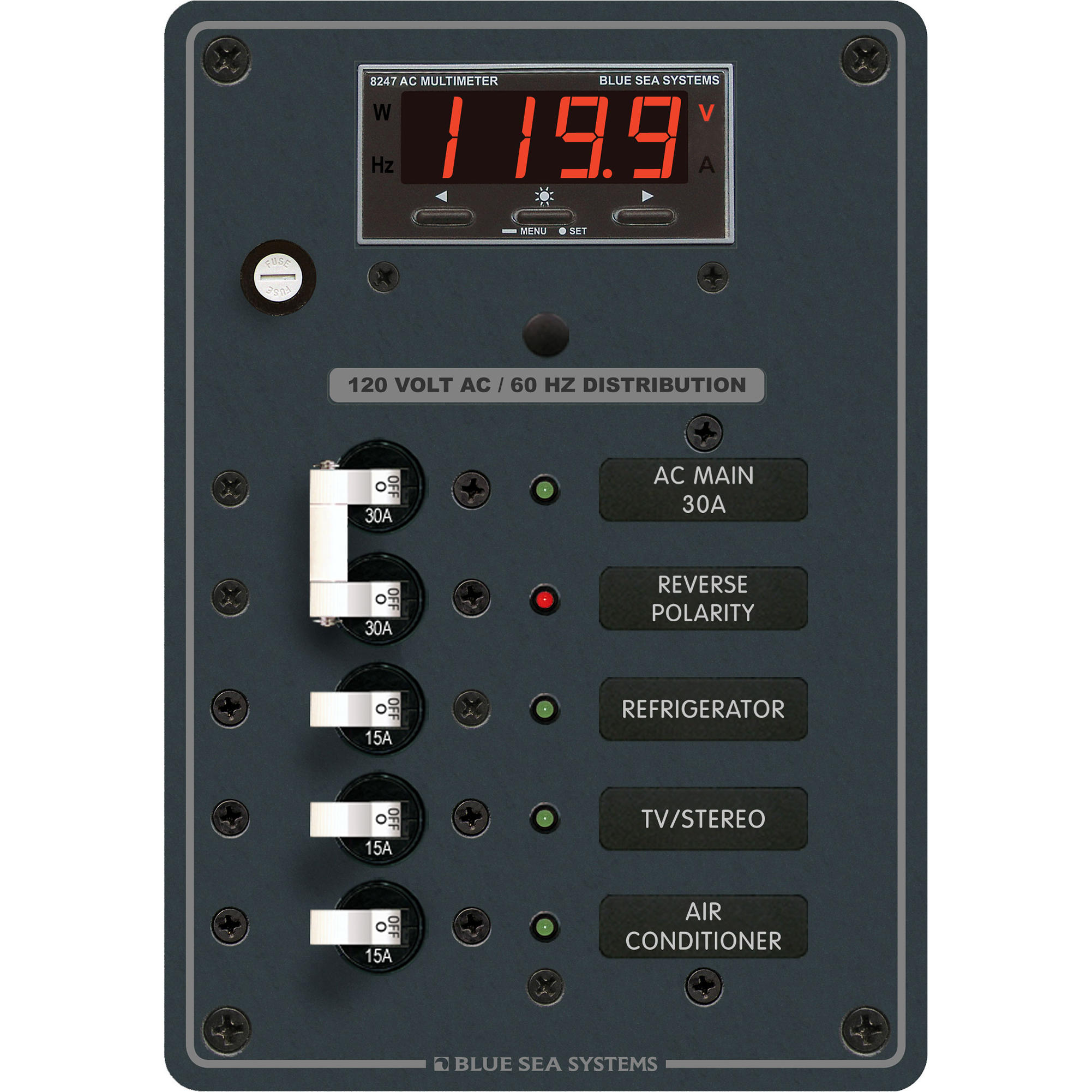 BLUE SEA SYS AC Main + 3 Positions Blue Sea Systems 8405 Svendsen's