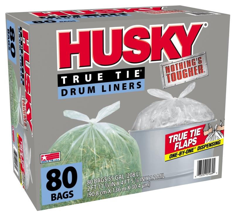 Buy Husky HK13DS120C-P Kitchen Trash Bag, 13 gal Capacity