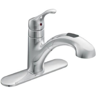 Moen 1 Handle Kitchen Faucet With Pull