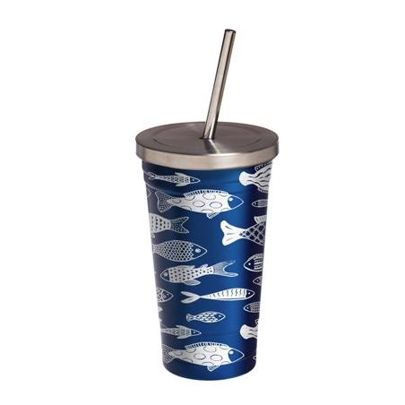 8838 Stainless Steel 304 Insulated Straw Milk Cup Green