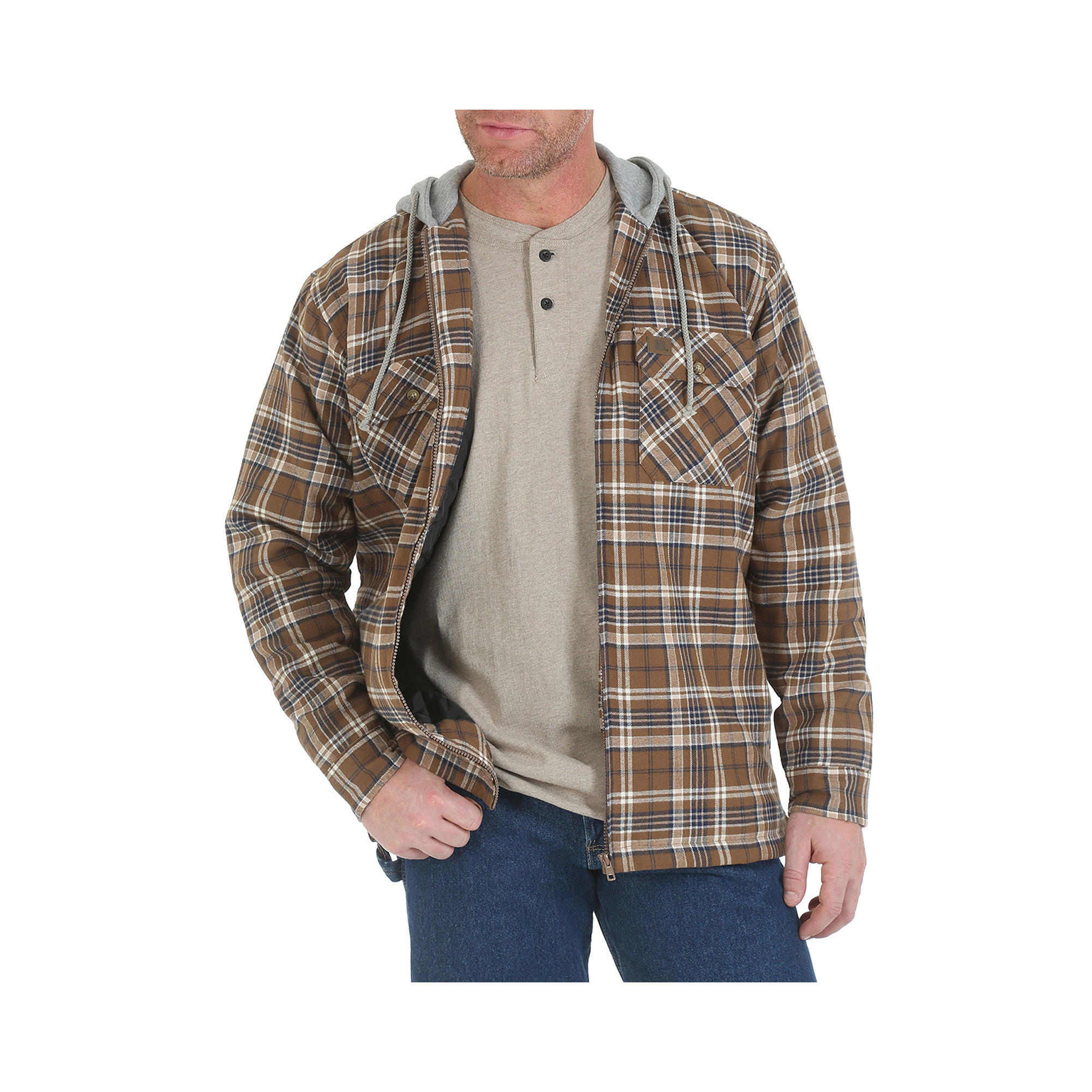 Wrangler/Riggs Workwear Hooded Flannel Shirt Jacket | Valley Wide  Cooperative