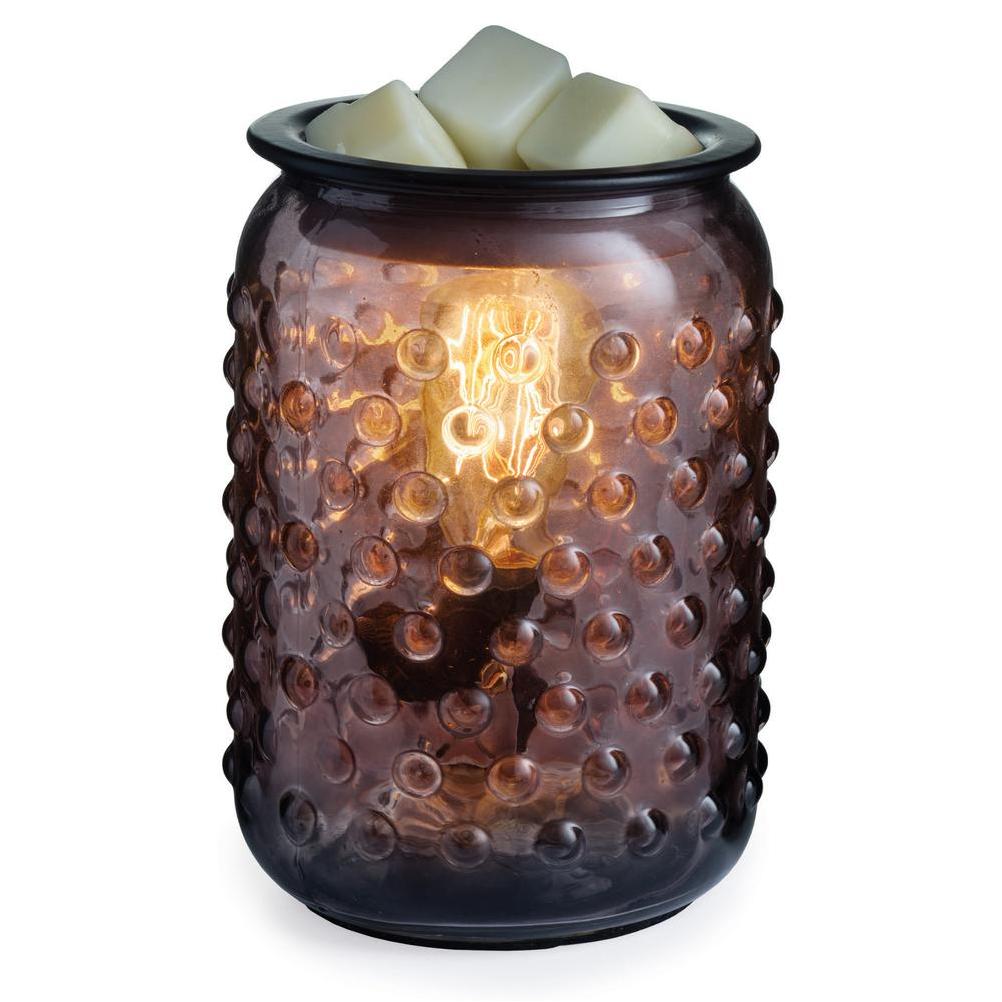 Candle Warmers Etc Smokey Hobnail Vintage Bulb Wax Warmer
