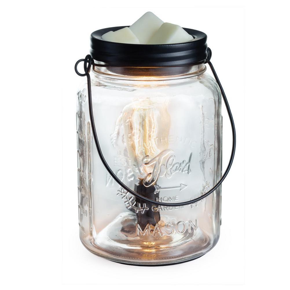 Candle Warmers Etc Glass Mason Jar Edison Bulb Illumination
