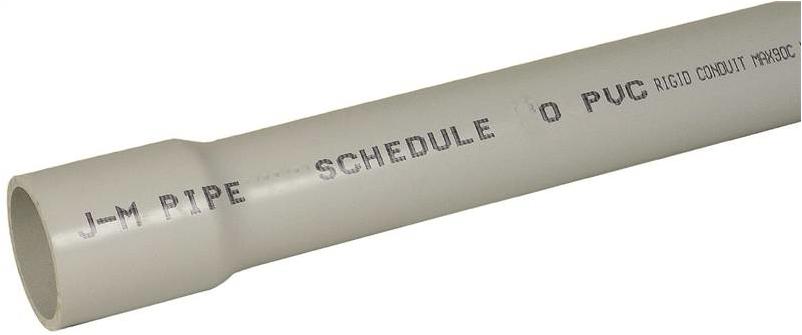 JM EAGLE 1 in. x 10 ft. PVC Schedule 40 Conduit 67462 - The Home Depot