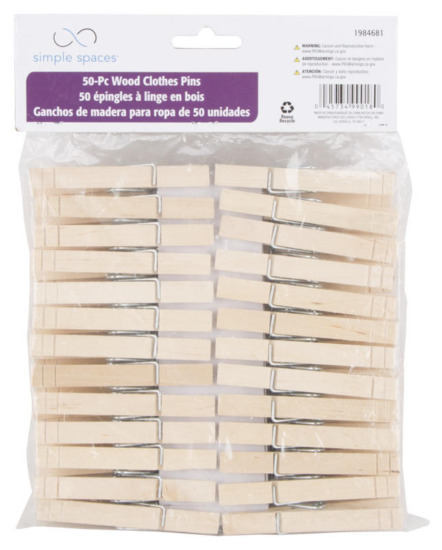 Mintcraft HEA00050C-S3L Wood Clothespins