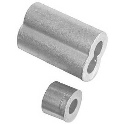 250 ALUMINUM 5/32" SLEEVES GARAGE DOOR CABLE WIRE SWAGE New Bulk Pack 