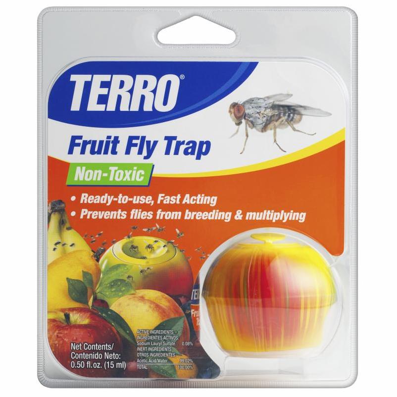 Terro Disposable Indoor/Outdoor Fruit Fly Trap, 2-Pack