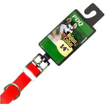 171393416 2931401 0.62 x 14 in. Nylon Collar, Red