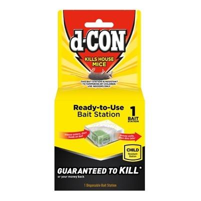  d-CON Refillable Corner Fit Mouse Poison Bait Station, 1 Trap  + 20 Bait Refills : Patio, Lawn & Garden